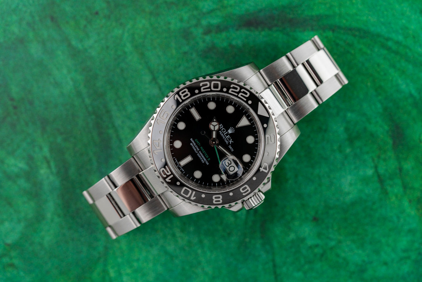 Rolex GMT-Master II 116710LN Black Dial 'Green Arrow' 2007 Model
