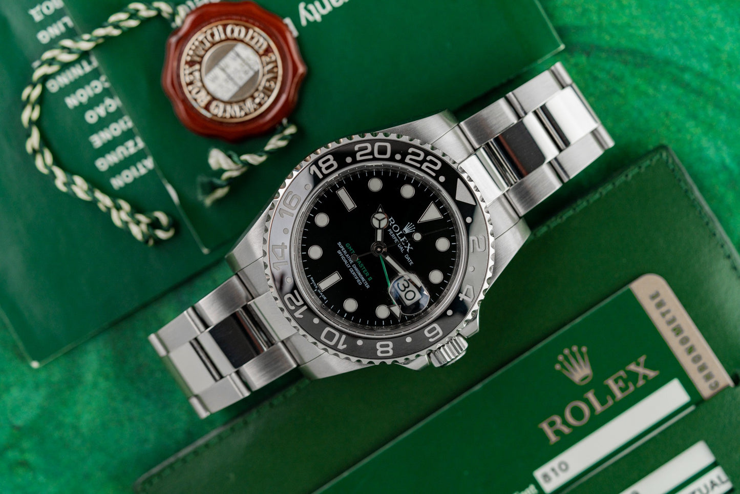 Rolex GMT-Master II 116710LN Black Dial 'Green Arrow' 2007 Model