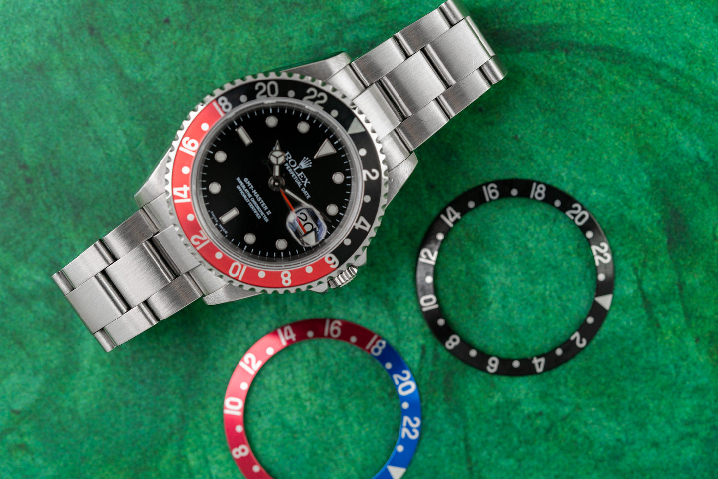 Rolex GMT-Master II 16710 Stainless Steel 2004 Model F Serial