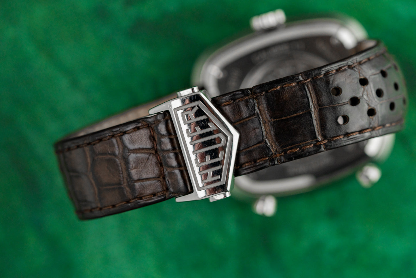 Tag Heuer Silverstone Brown Dial Leather Strap Watch Only