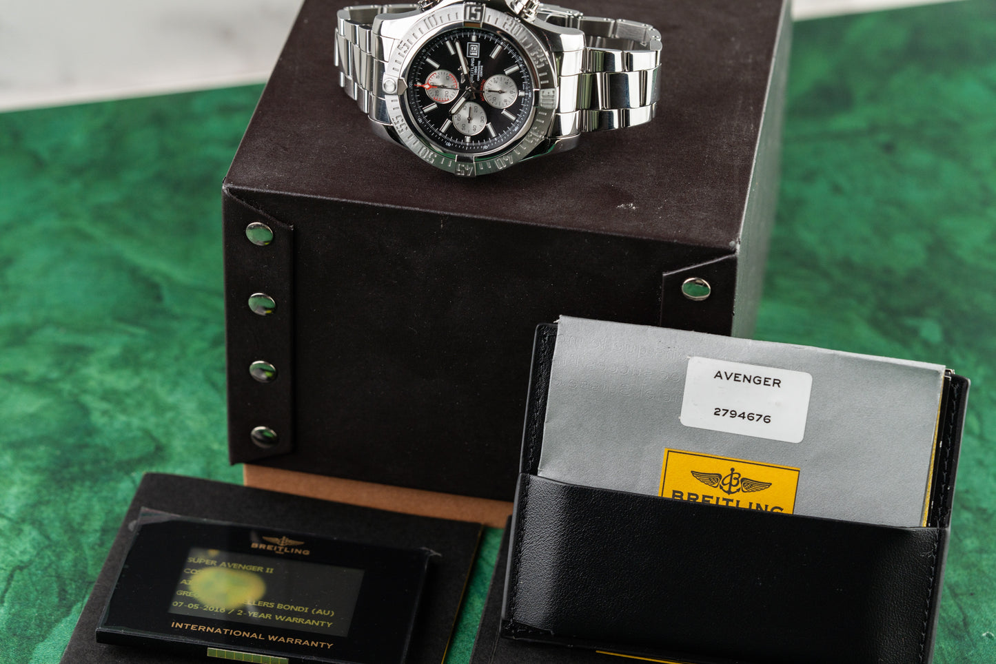 Breitling Super Avenger II A1337111 Black Dial 48mm Stainless Steel 2016 Model