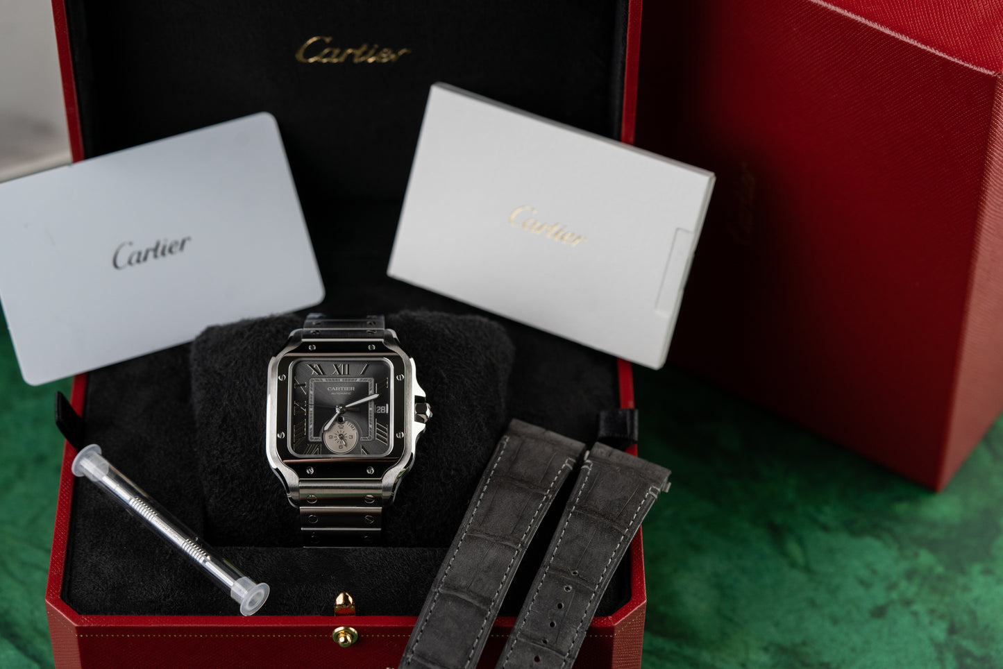 Cartier Santos De Cartier Dual Time WSSA0076 Stainless Steel 2025 Model