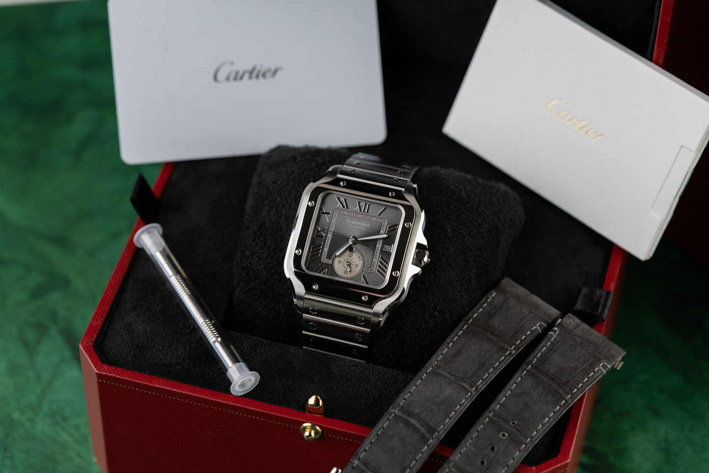 Cartier Santos De Cartier Dual Time WSSA0076 Stainless Steel 2025 Model