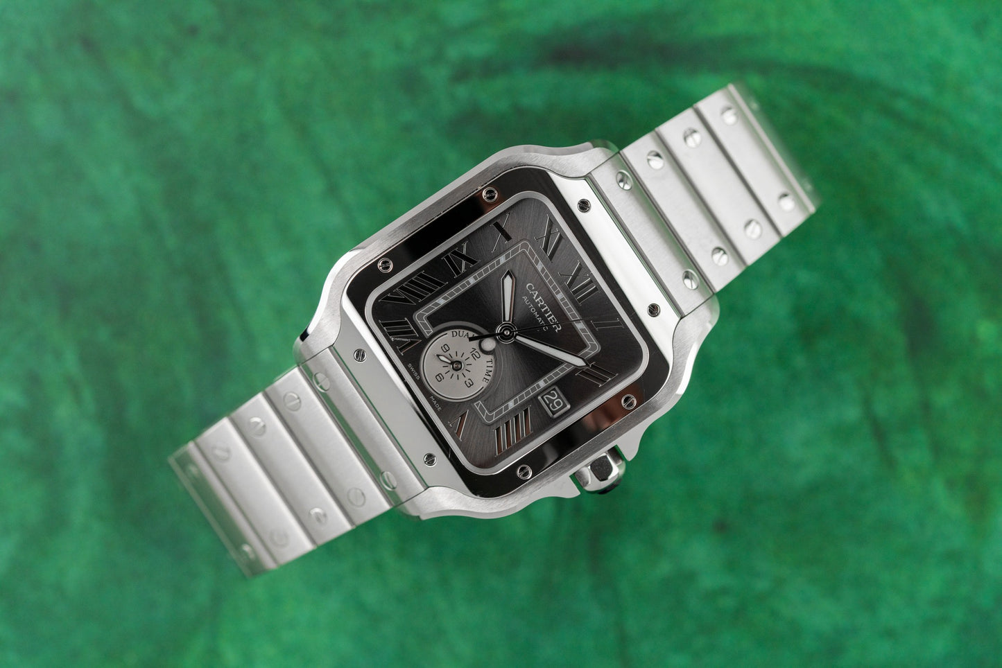 Cartier Santos De Cartier Dual Time WSSA0076 Stainless Steel 2025 Model