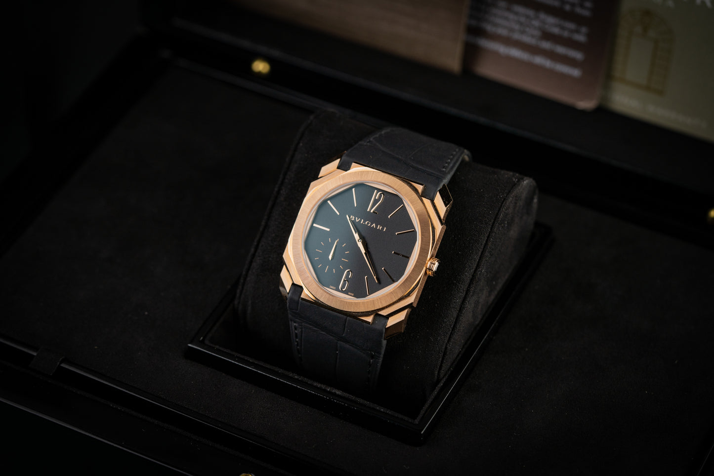 Bulgari Octo Finissimo 40mm 103286 Rose Gold Black Dial 2023 Model