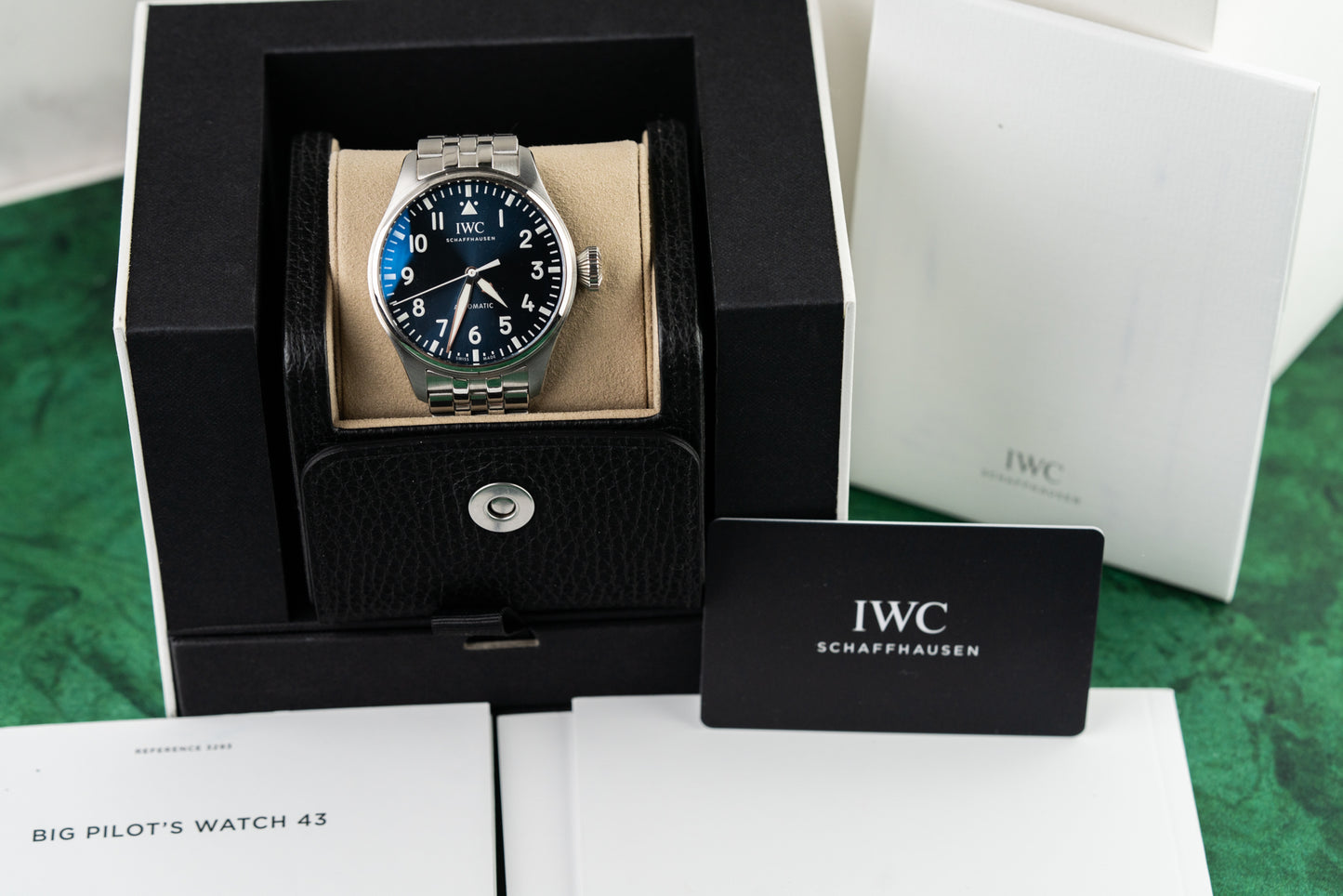 IWC Big Pilot's Watch 43 IW329304 Stainless Steel Blue Dial 2021 Model
