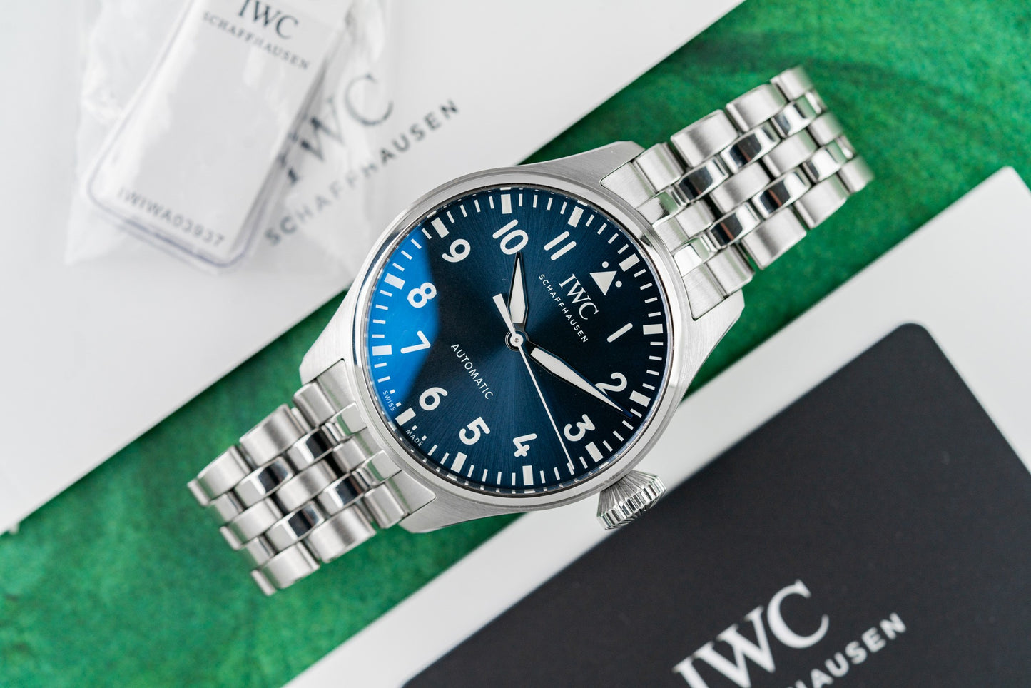 IWC Big Pilot's Watch 43 IW329304 Stainless Steel Blue Dial 2021 Model