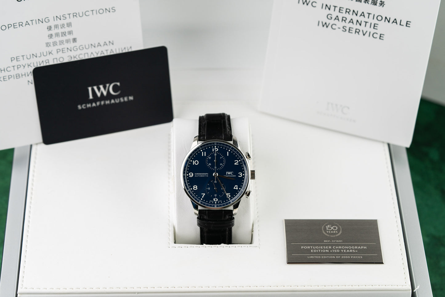 IWC Portugieser Chronograph IW371601 150th Anniversary Edition 2018 Model caseback - Pre-Owned Sydney