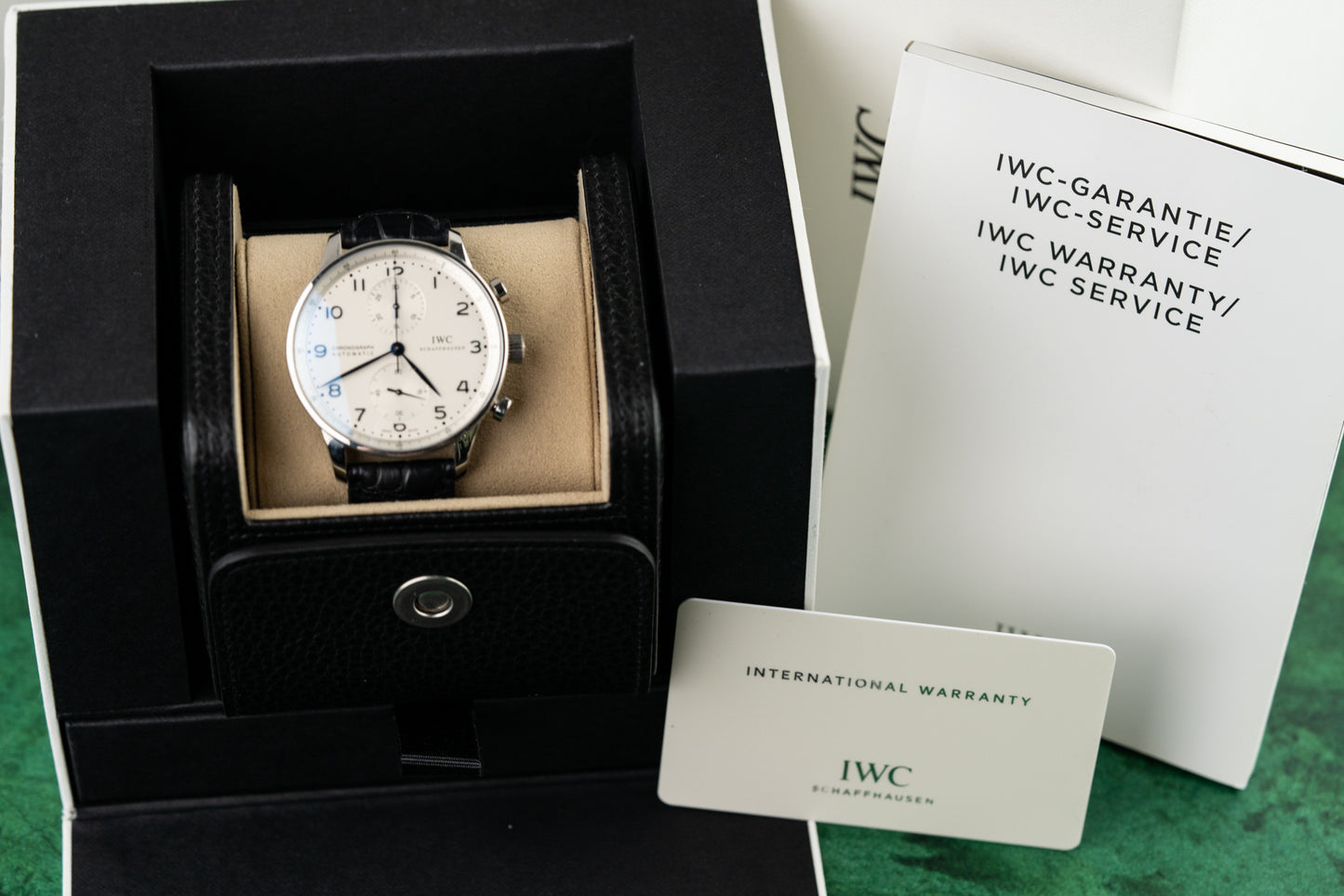 IWC Portuguese Chronograph IW371446 Blue Index Stainless steel 2015