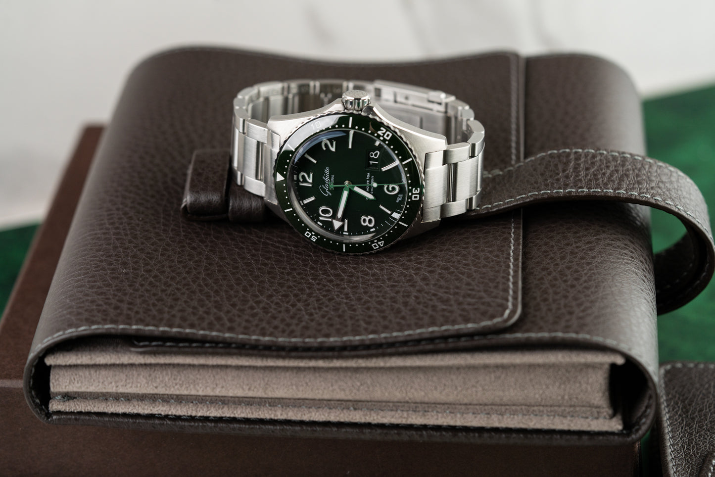 Glashütte Original SeaQ Panorama Date 1 36 13 07 83 33 Green Dial 2023 Model