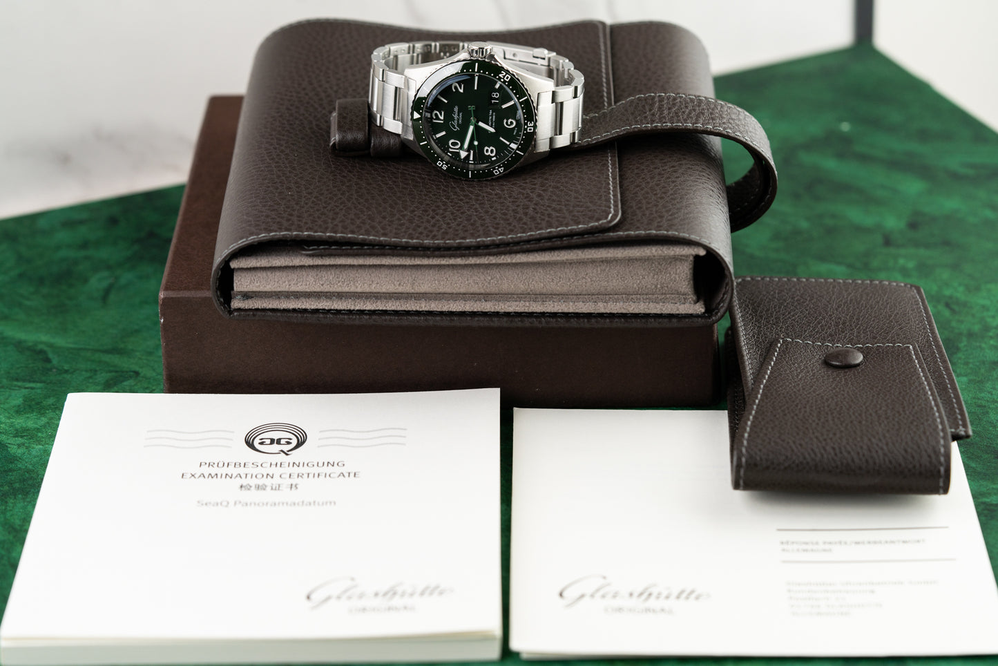 Glashütte Original SeaQ Panorama Date 1 36 13 07 83 33 Green Dial 2023 Model
