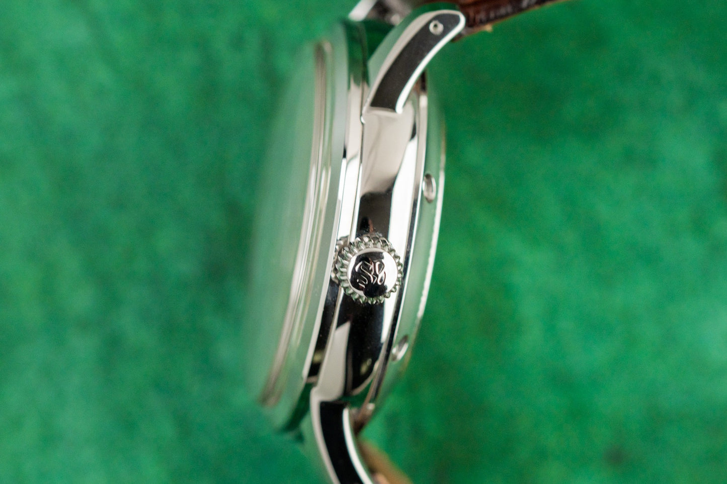 Grand Seiko GMT SBGM021 Stainless Steel Leather Strap