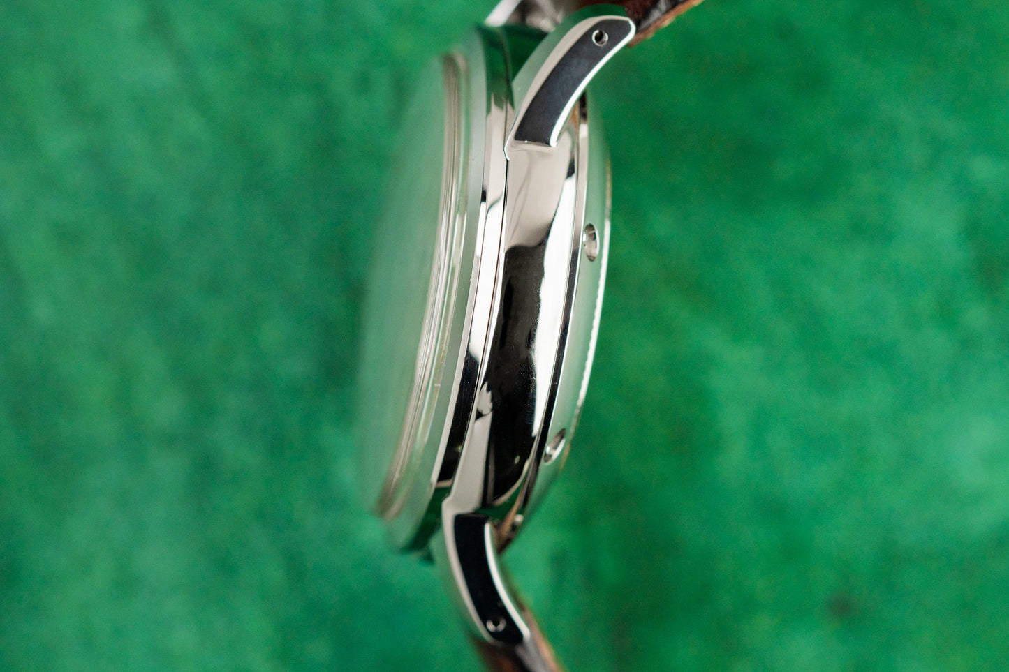 Grand Seiko GMT SBGM021 Stainless Steel Leather Strap