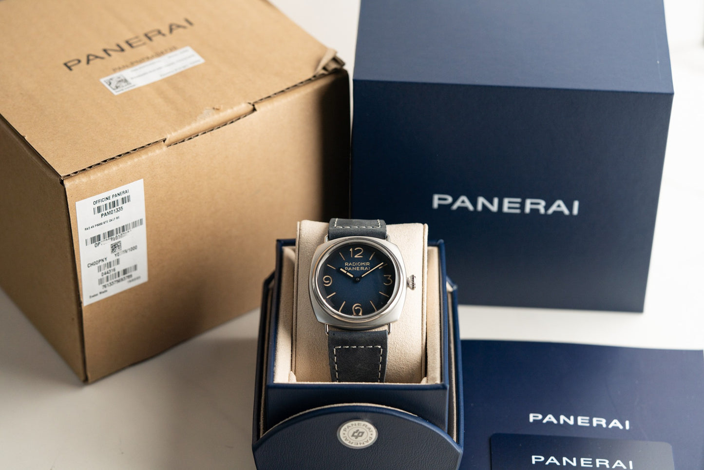 Panerai Radiomir Origine PAM01335 45mm Blue Dial Stainless Steel 2025 Model
