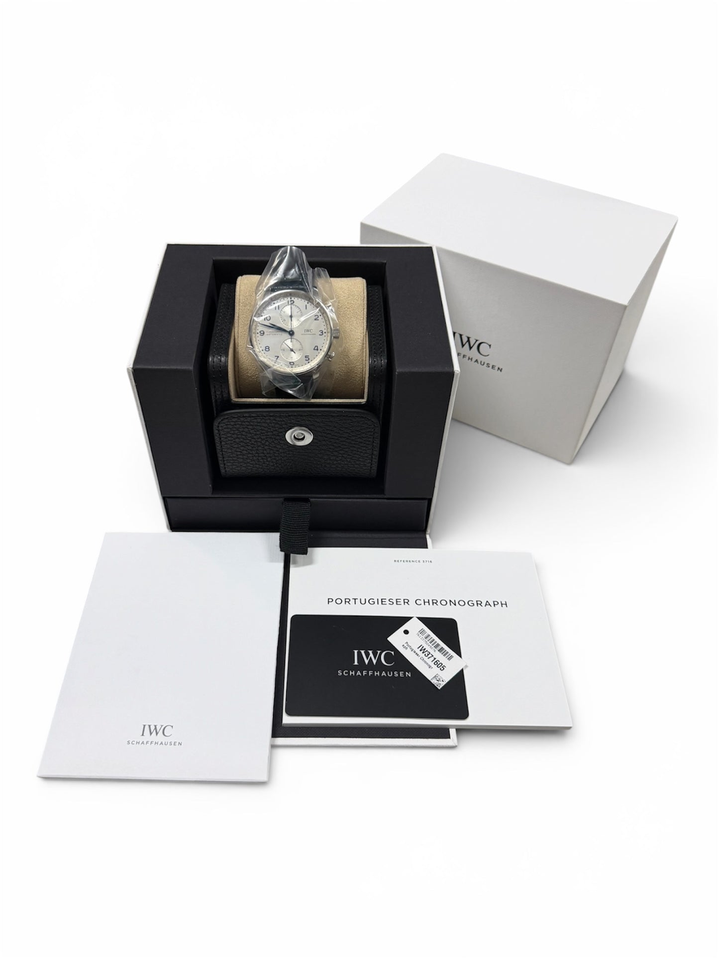 IWC Portuguese Chronograph IW371605 Silver Dial Blue Hands Stainless Steel 2025