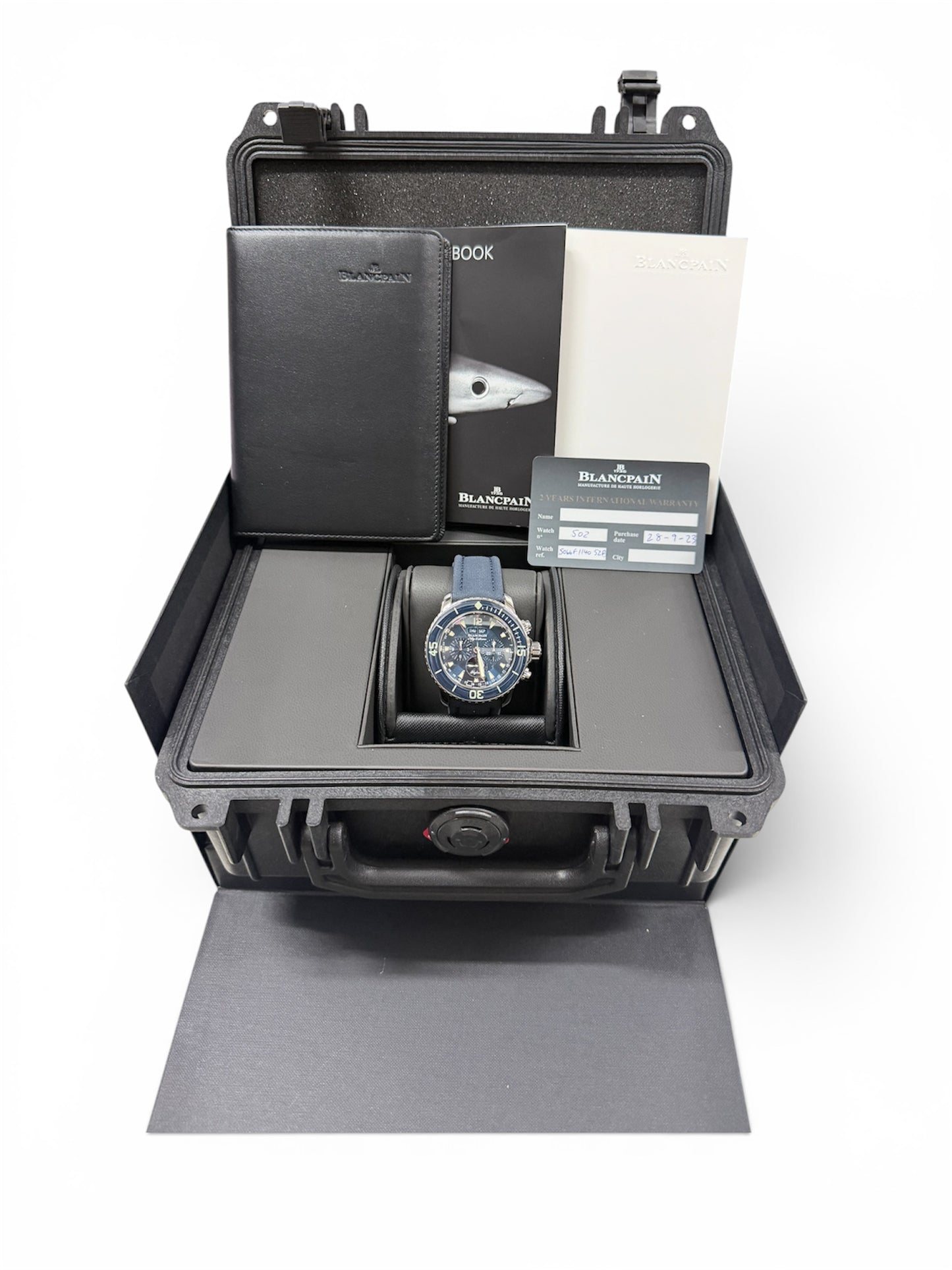 Blancpain Fifty Fathoms Flyback 5066F-1140-52B Complete Calendar Moonphase Blue Dial 2023
