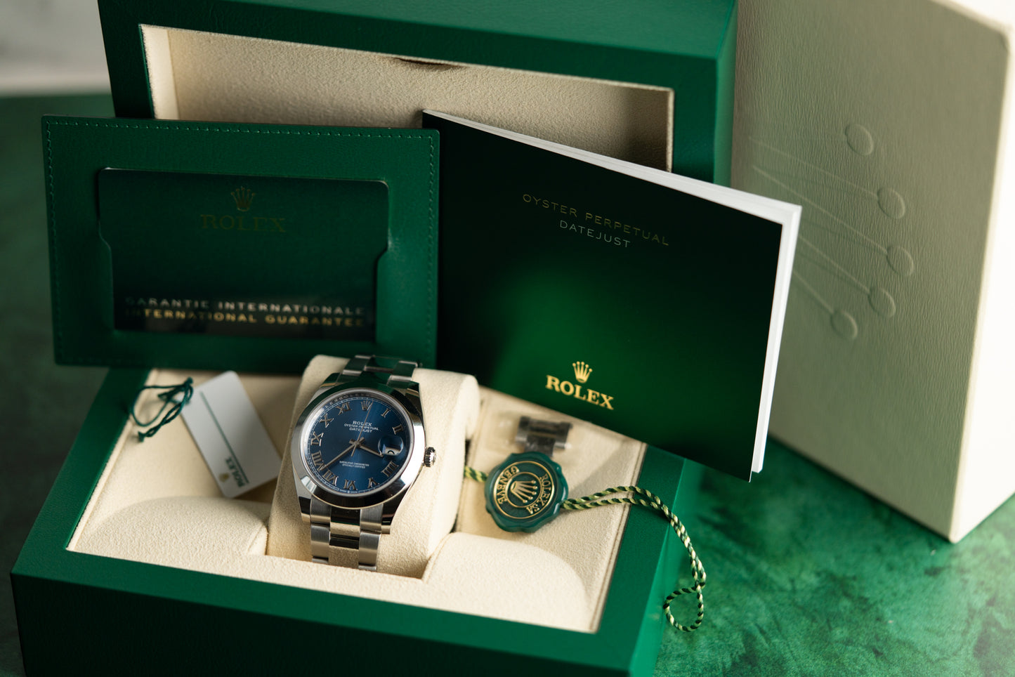 Rolex Datejust 41 126300 Azzuro Blue Roman Dial Stainless Steel 2021 Model