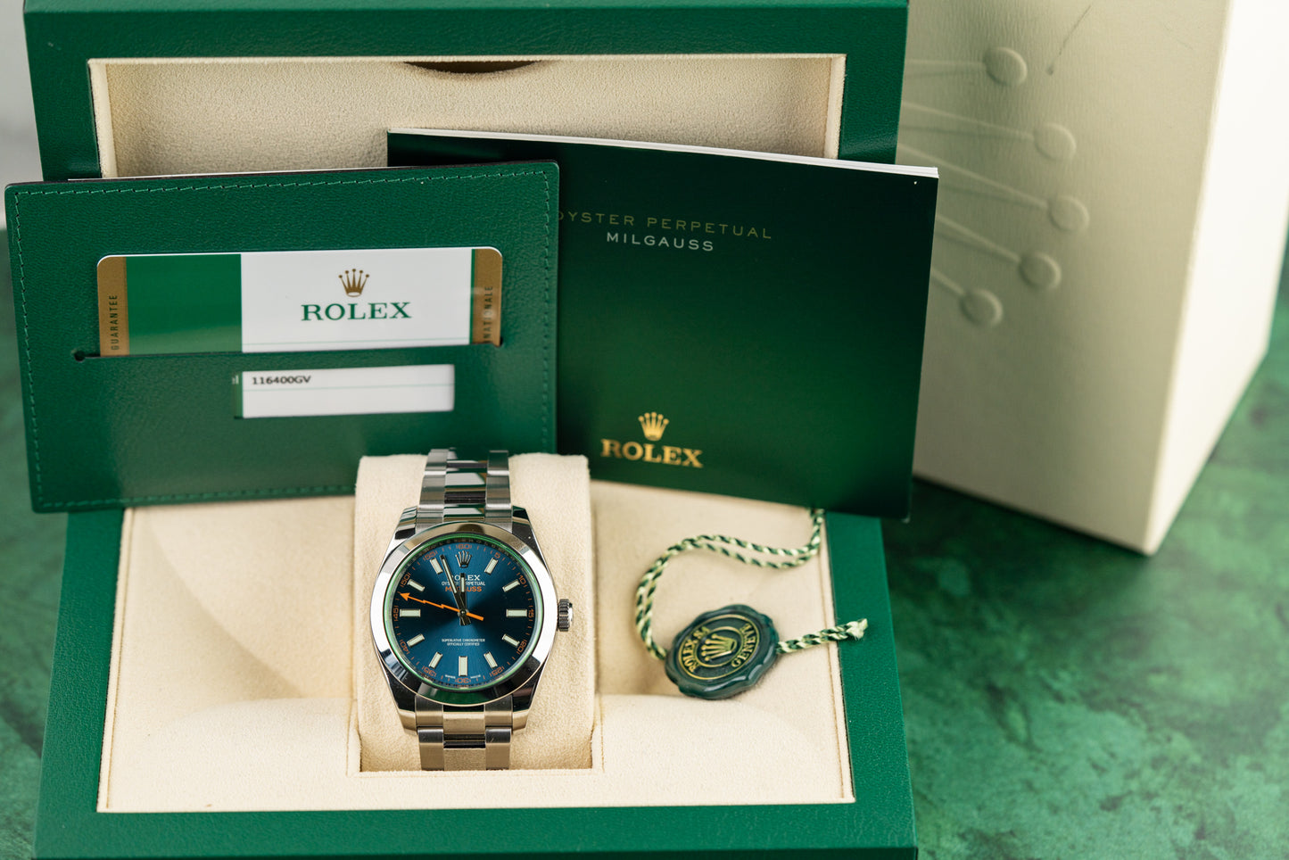 Rolex Milgauss 116400GV Z Blue Dial Stainless Steel 2019 Model