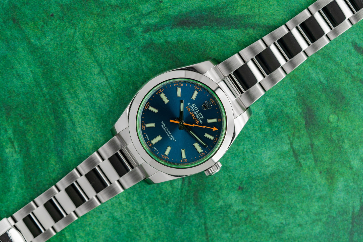 Rolex Milgauss 116400GV Z Blue Dial Stainless Steel 2019 Model