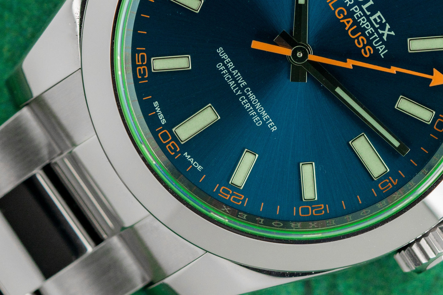 Rolex Milgauss 116400GV Z Blue Dial Stainless Steel 2019 Model
