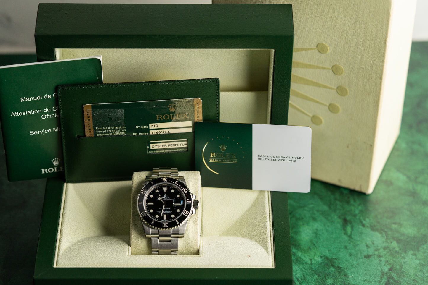 Rolex Submariner Date 116610LN Stainless Steel 2012 Model FULL SET