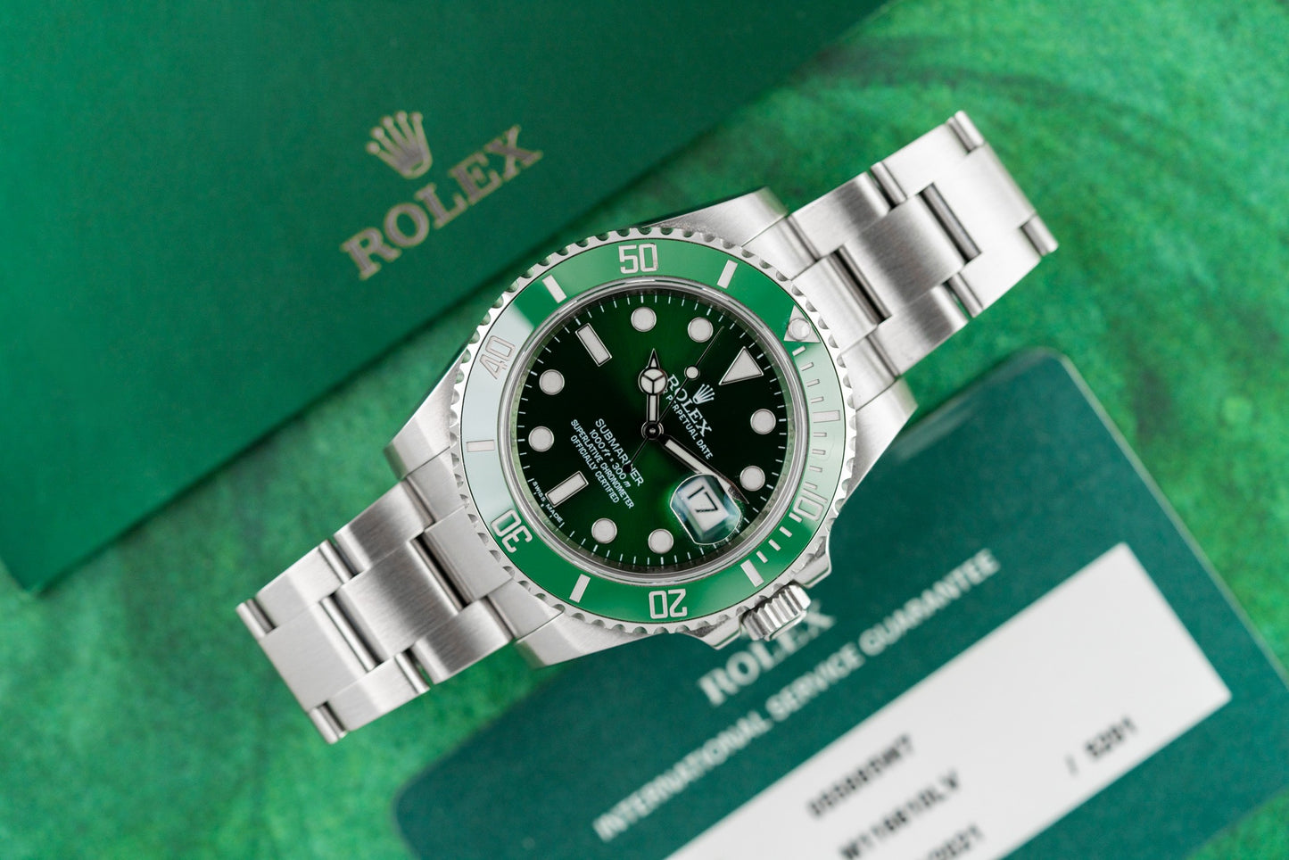 Rolex Submariner Date 116610LV 'Hulk' Stainless Steel Green Dial 2014