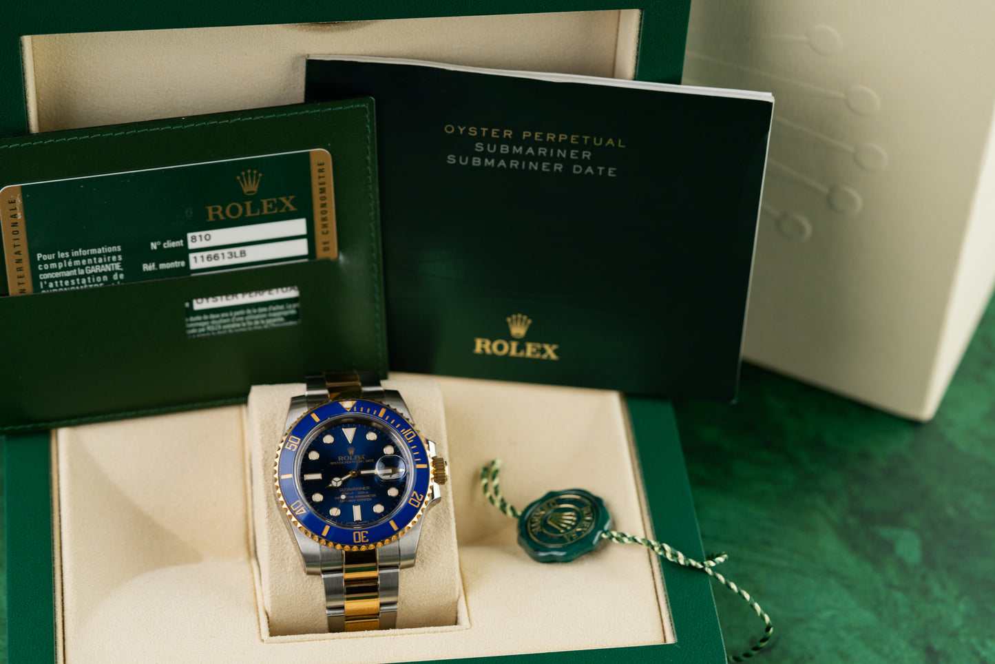 Rolex Submariner Date 116613LB 40mm Two Tone Blue Dial 2014 Model