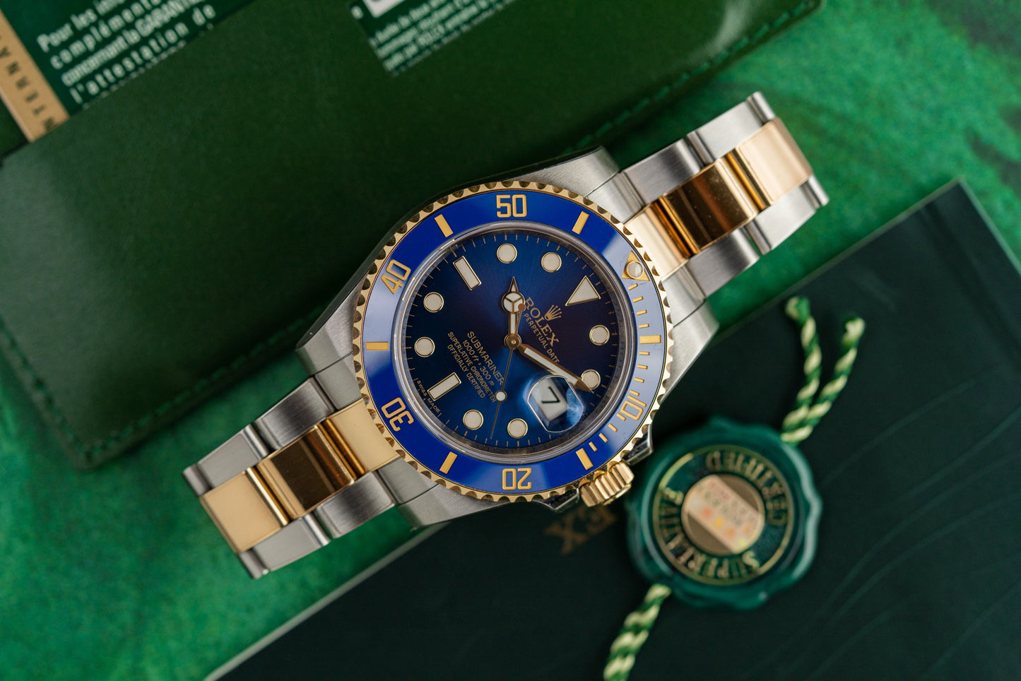 Rolex Submariner Date 116613LB 40mm Two Tone Blue Dial 2014 Model