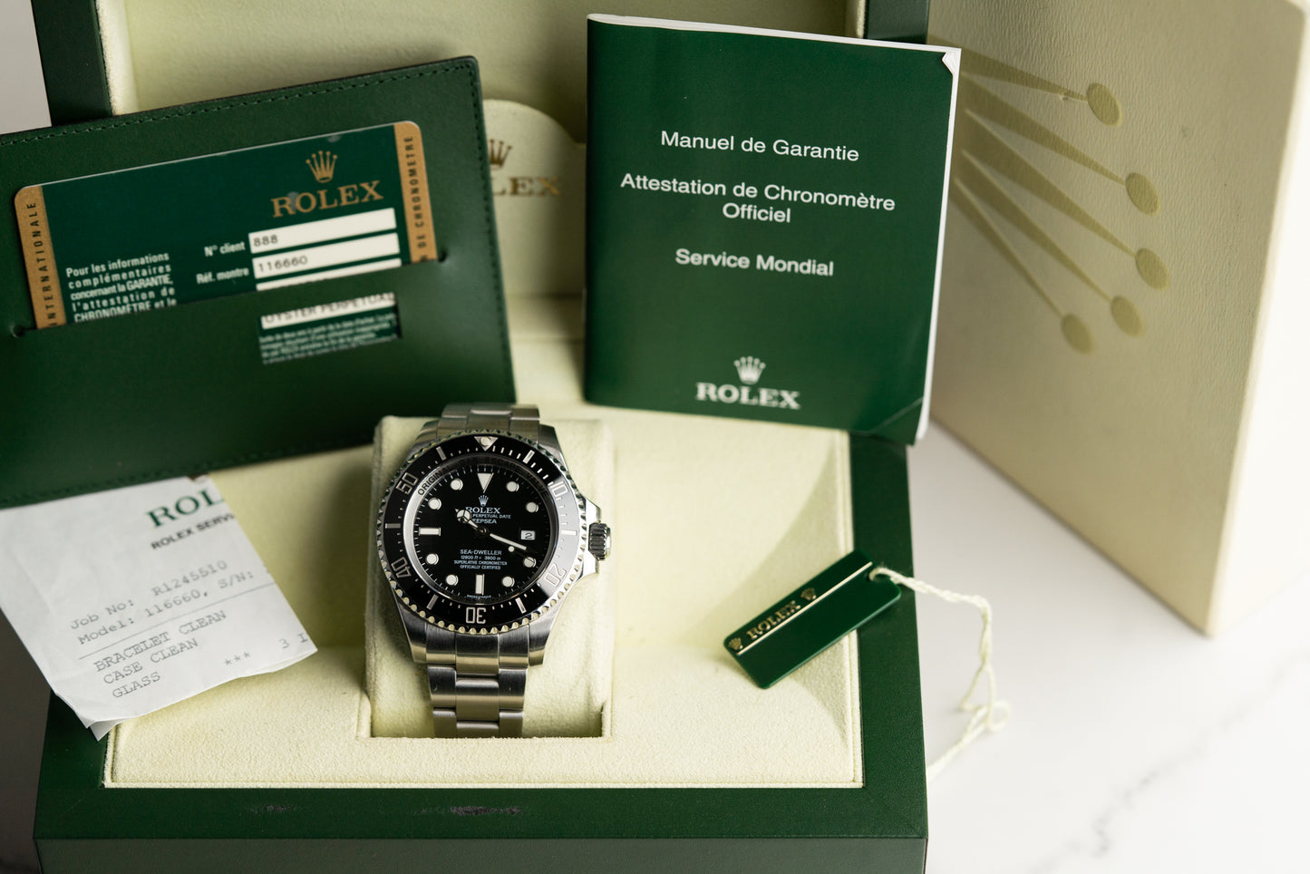 Rolex Sea-Dweller Deepsea 116660 Stainless Steel Black Dial 2014 Model