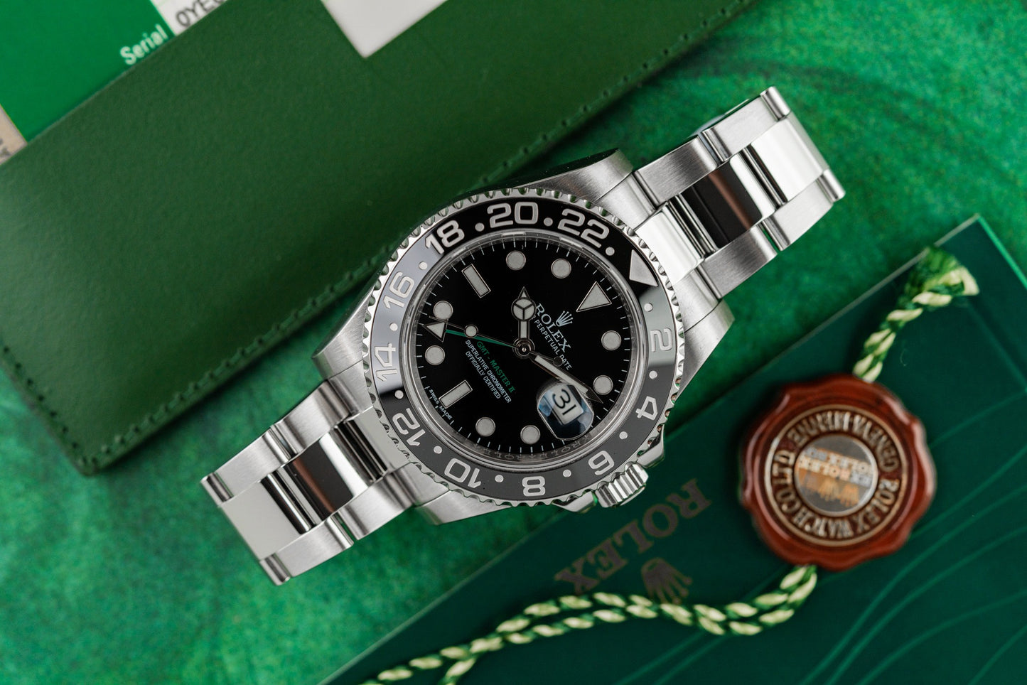 Rolex GMT-Master II 116710LN Black Dial 'Green Arrow' Stainless Steel 2015 Model