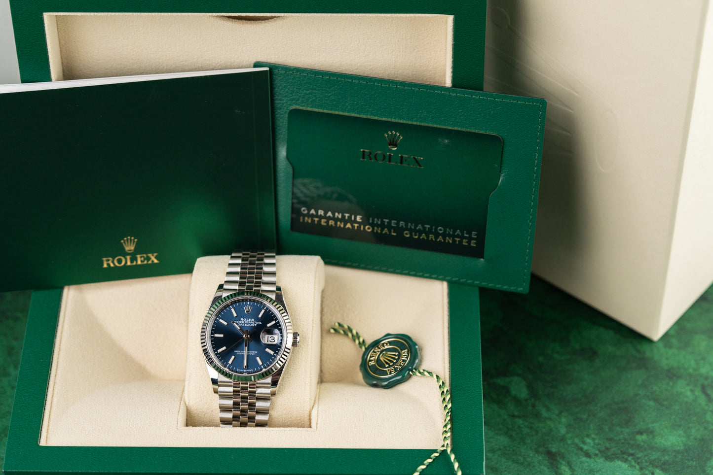 Rolex Datejust 36 Blue Dial 126234 Stainless Steel Jubilee Fluted 2024 Model