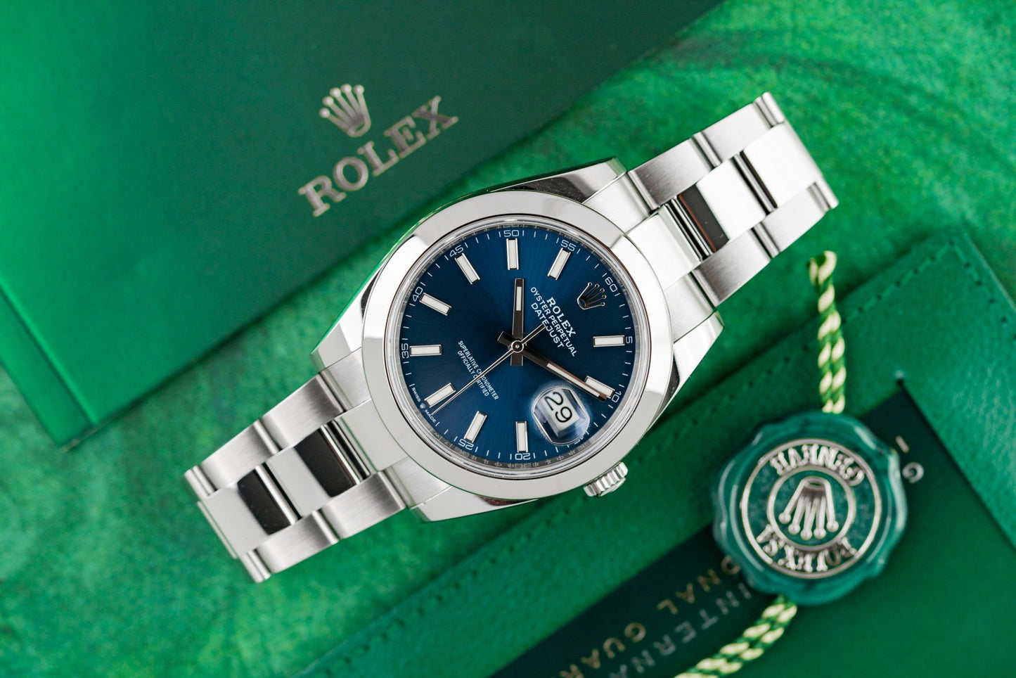 Rolex Datejust 41 Blue Dial 126300 Stainless Steel 2022 Model