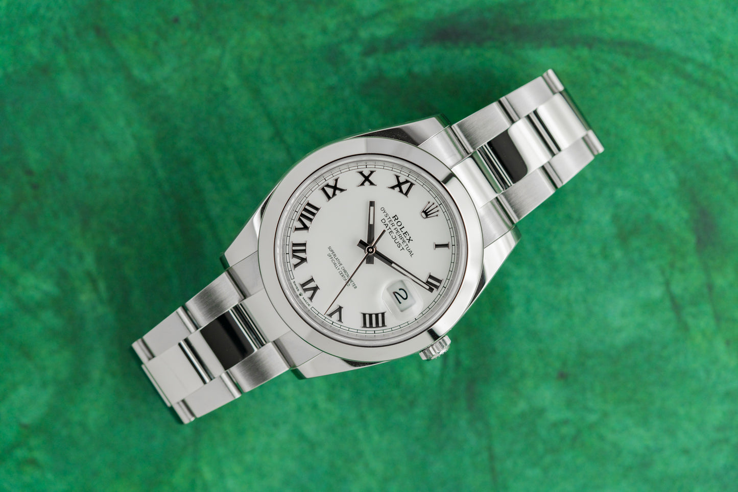 Rolex Datejust 41 White Roman Dial 126300 Stainless Steel 2023 Model