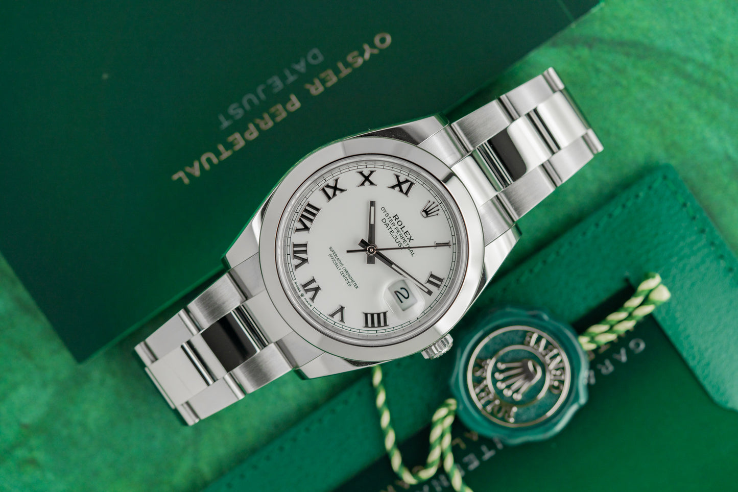 Rolex Datejust 41 White Roman Dial 126300 Stainless Steel 2023 Model