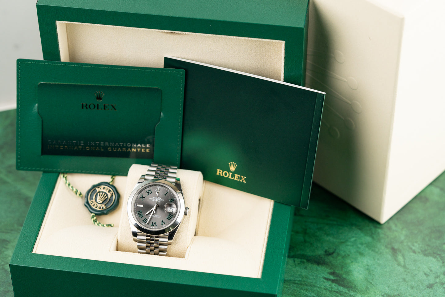 Rolex Datejust 41 Wimbledon Dial 126300 Jubilee Bracelet 2023 Model