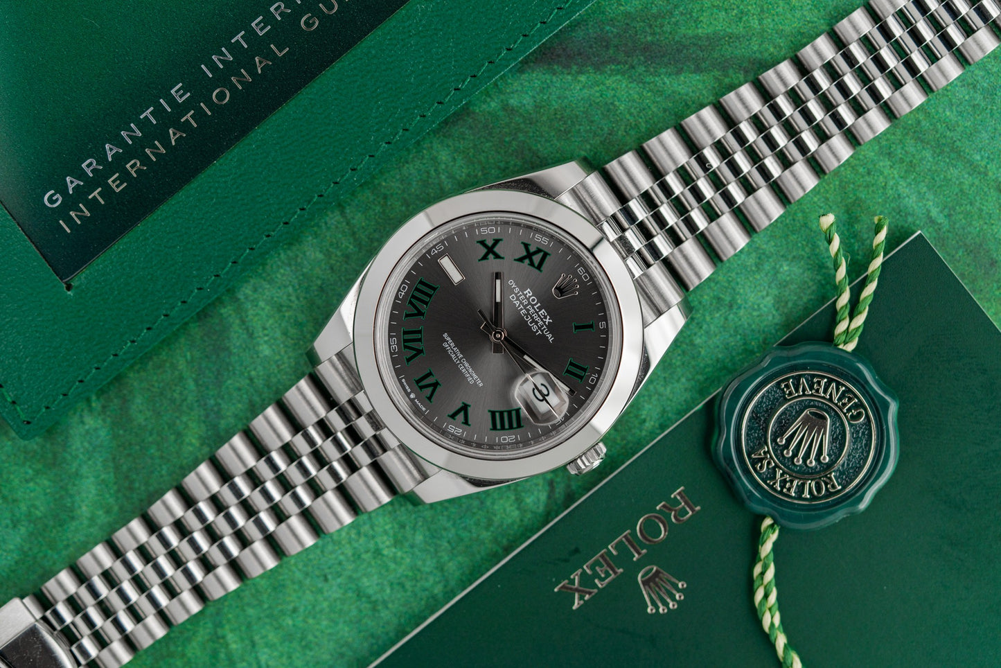 Rolex Datejust 41 Wimbledon Dial 126300 Jubilee Bracelet 2023 Model