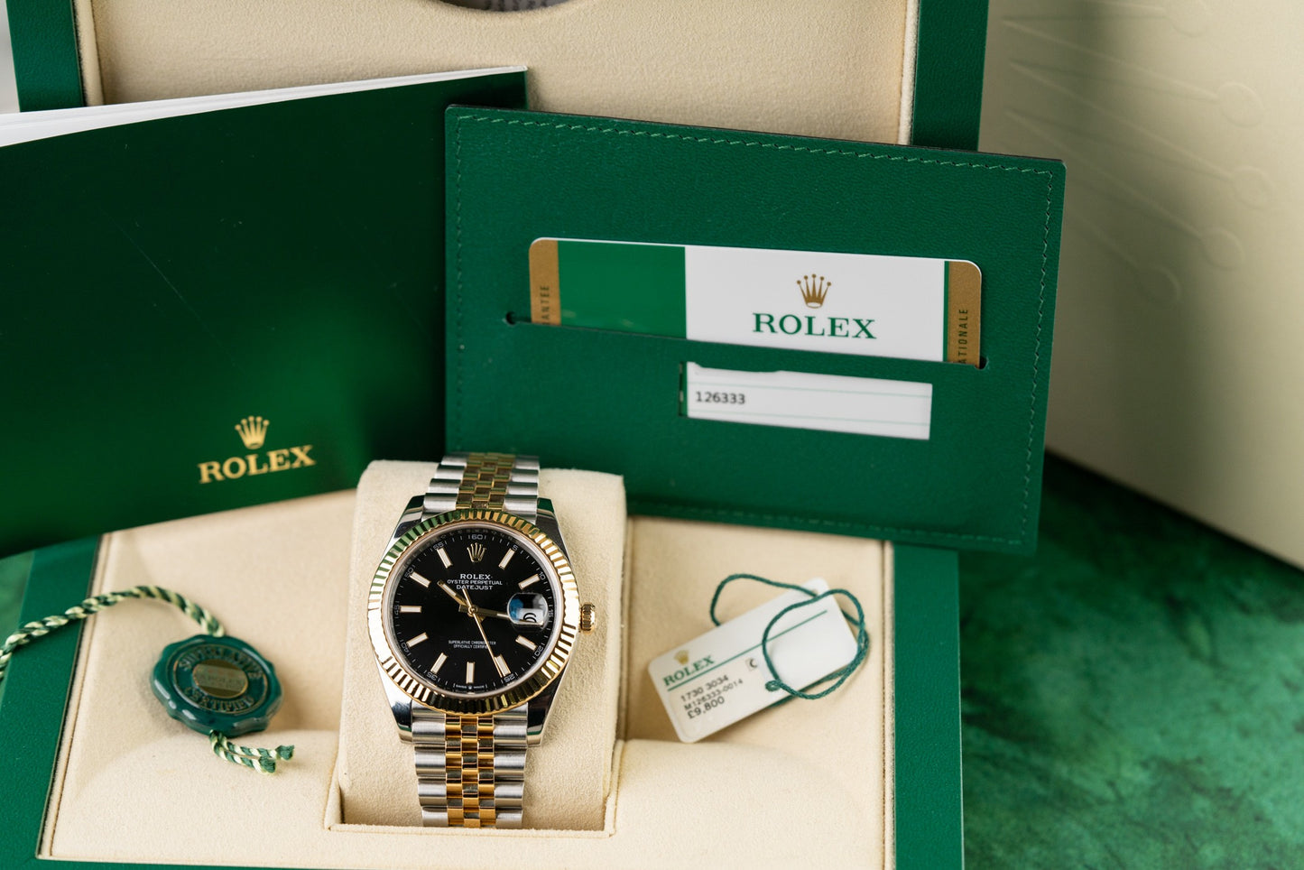 Rolex Datejust 41 Black Dial 126333 Two Tone Yellow Gold 2019 Model