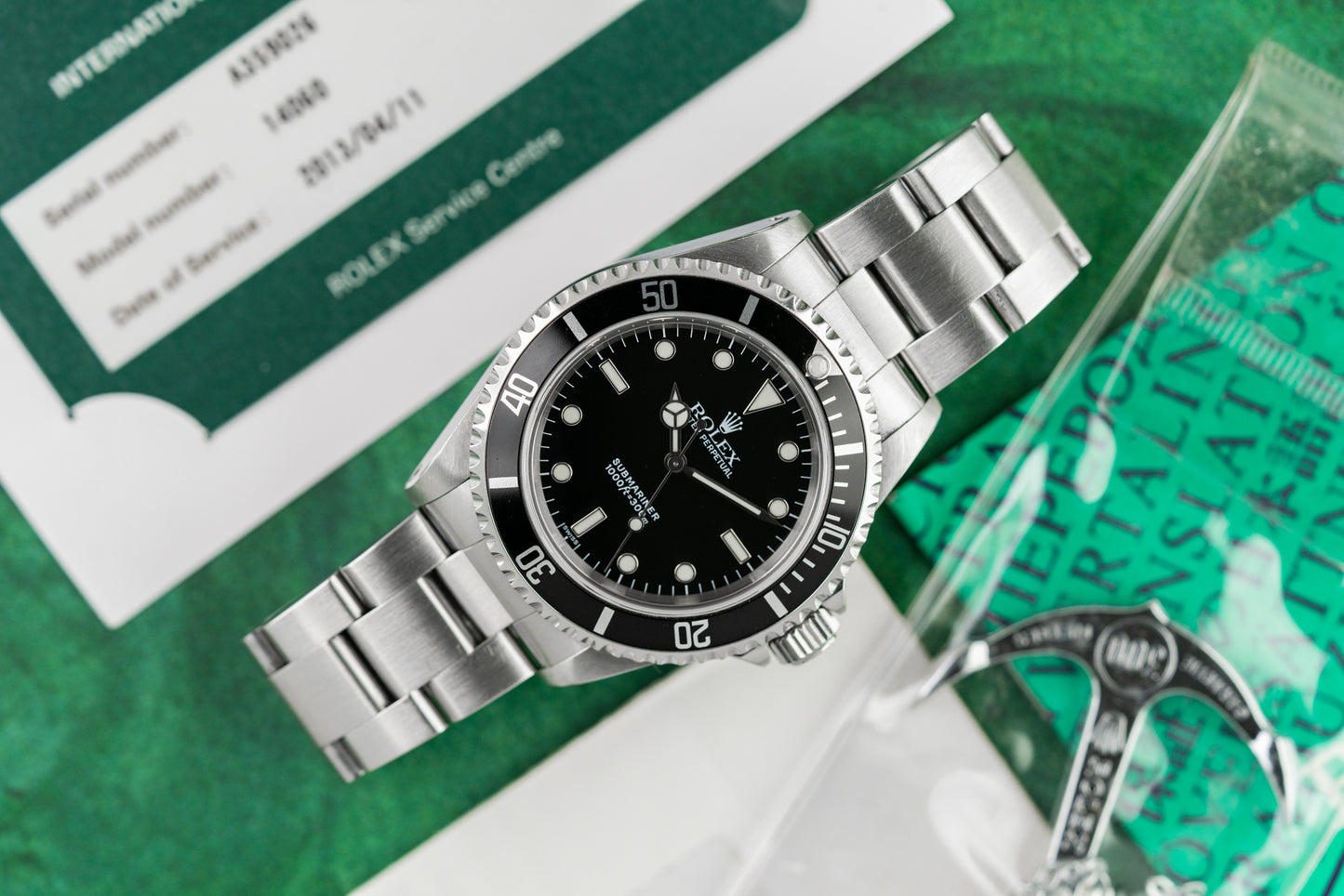 Rolex Submariner No Date 14060 Stainless Steel Black Dial 1998 Model