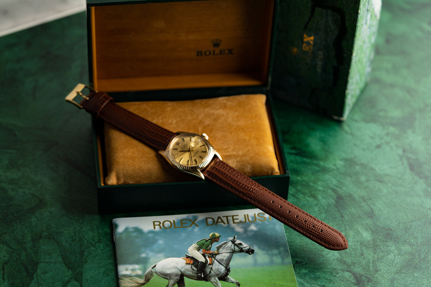 Rolex Datejust 36 Yellow Gold full set box and papers - The Watch Business