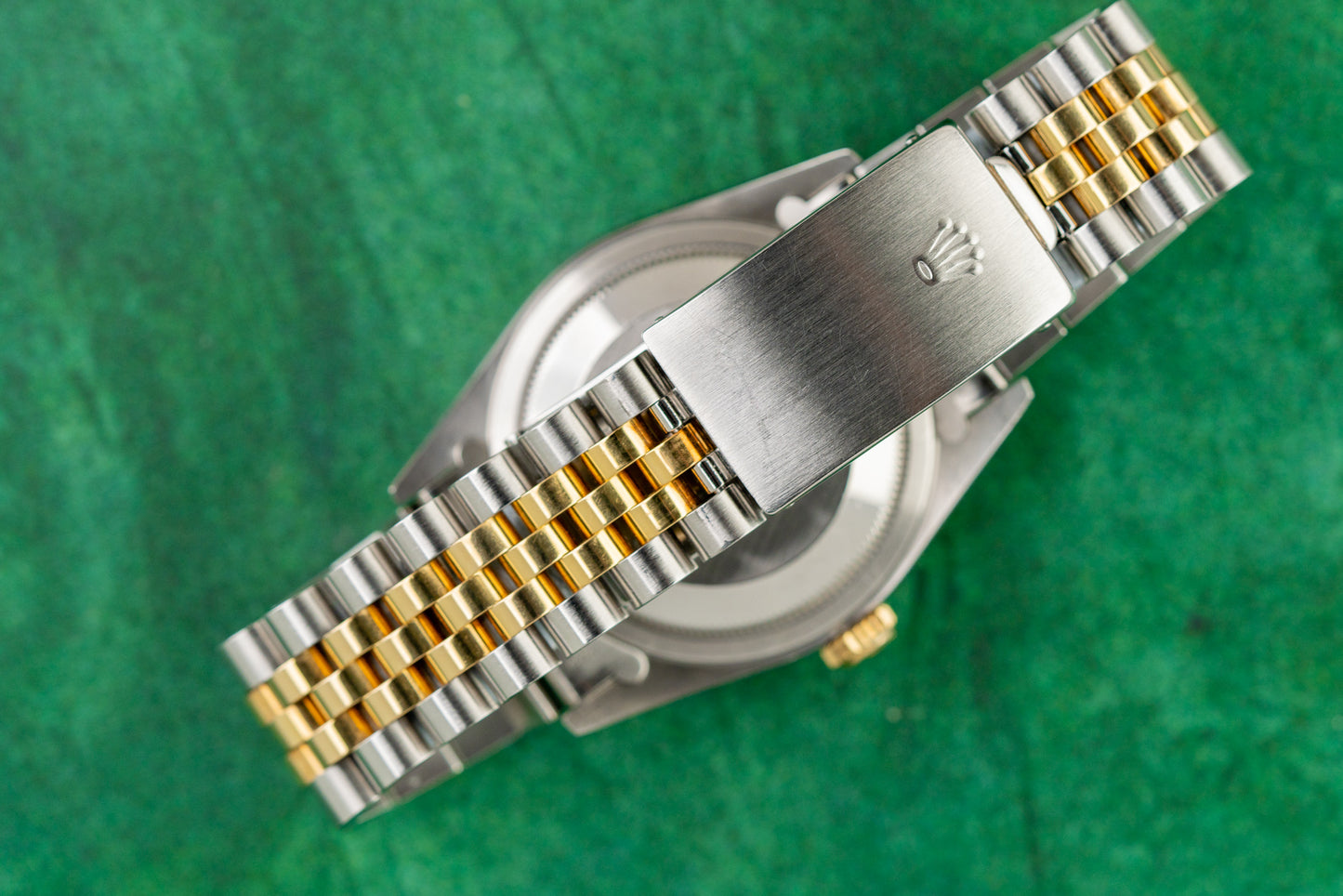 Rolex Datejust 36 Champagne Index Dial 16233 Two Tone Yellow Gold 1991 Model