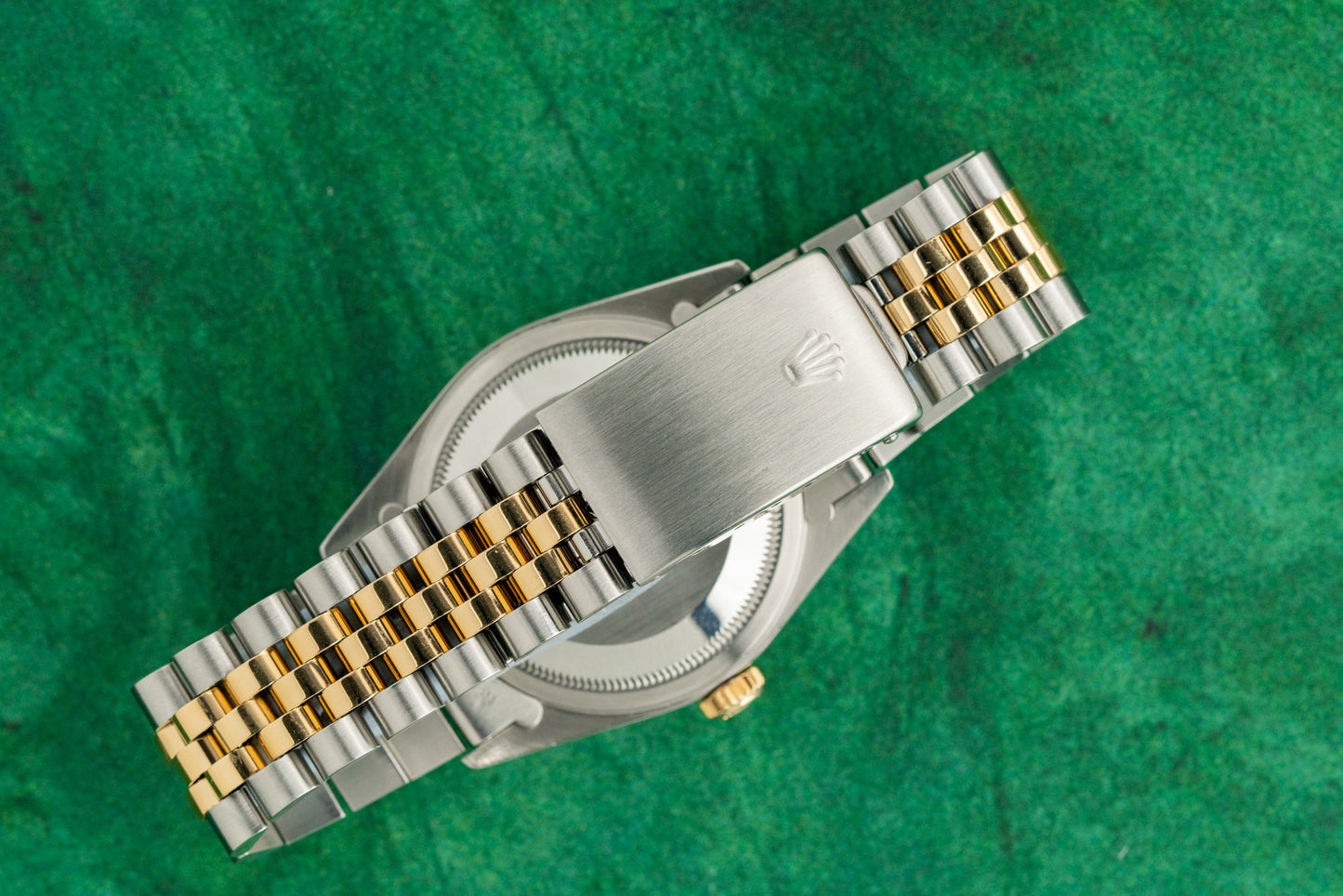 Rolex Datejust 36 Champagne Diamond Dial 16233 Two Tone Yellow Gold 1994 Model