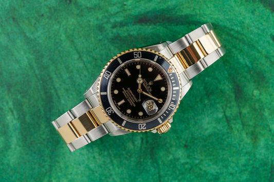 Rolex Submariner Date 16613 Black Dial Two Tone Yellow Gold 2001 Model