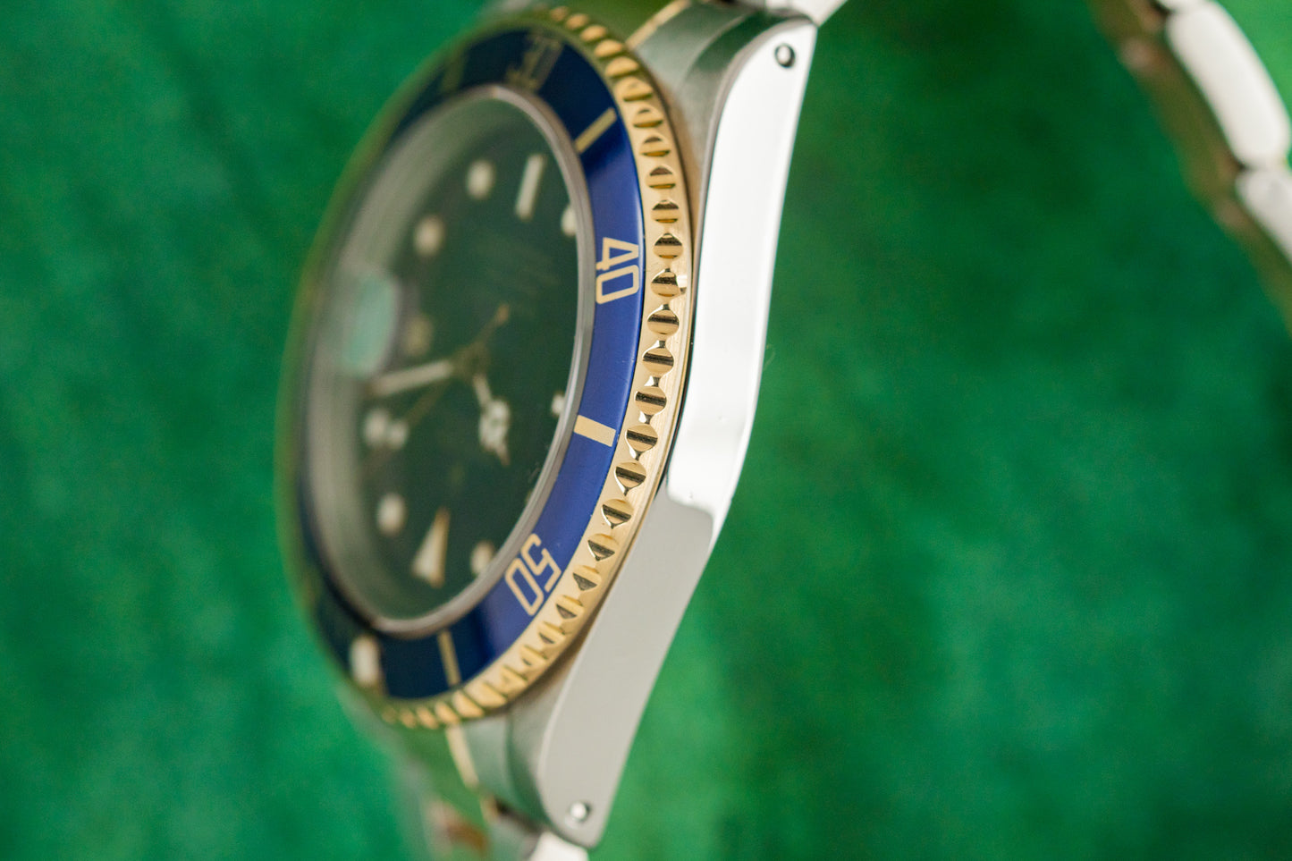 Rolex Submariner Date 16613LB Blue Dial Purple Hue W Serial 1994 Model