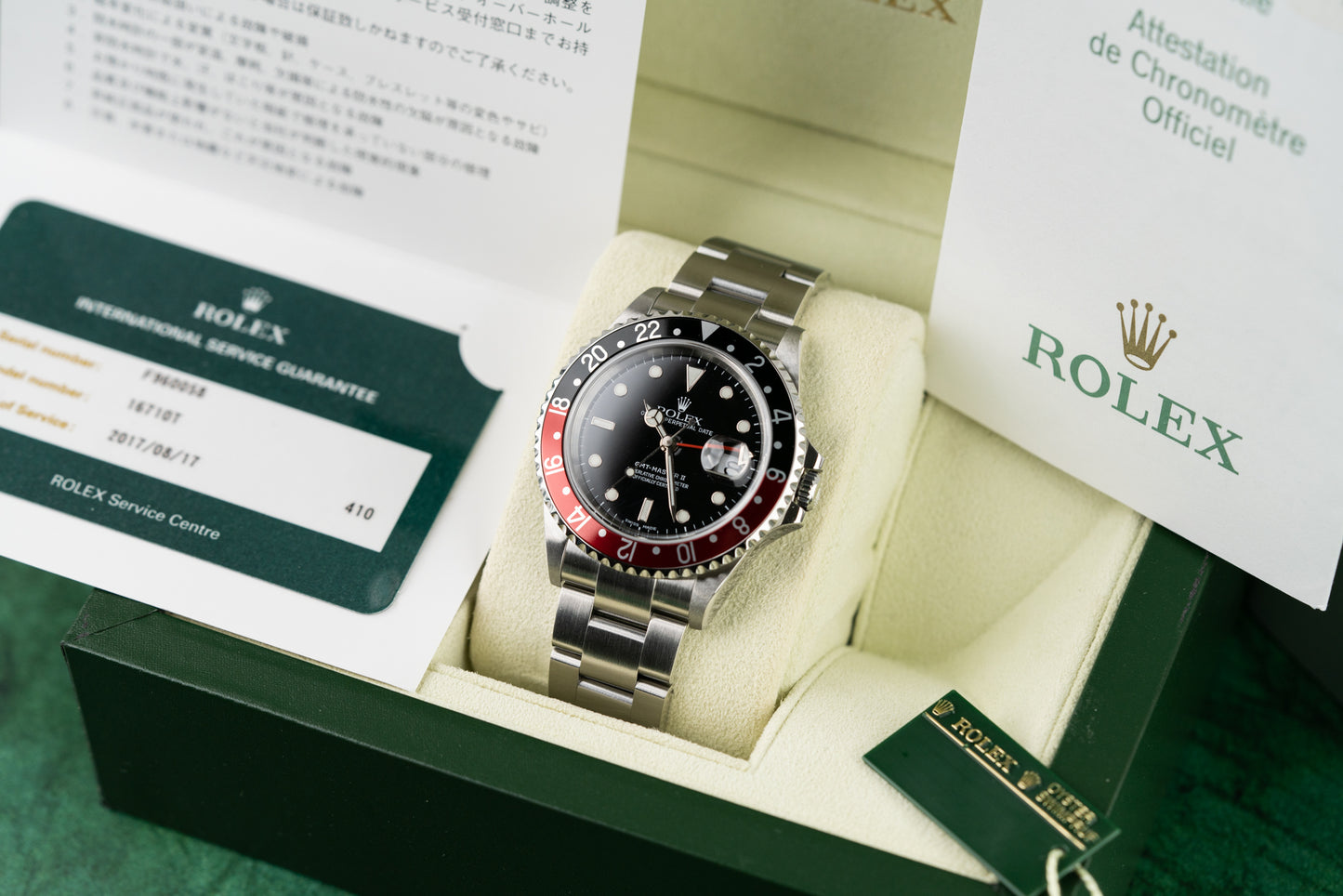 Rolex GMT-Master II 'Coke' 16710 Stainless Steel Black Dial 2003 Model