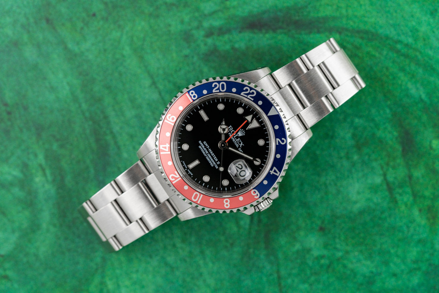 Rolex GMT-Master II 'Pepsi' 16710 Stainless Steel Black Dial 1999 Model