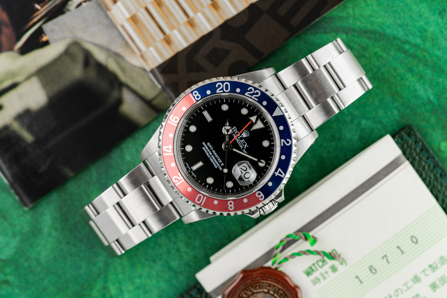 Rolex GMT-Master II 'Pepsi' 16710 Stainless Steel Black Dial 1999 Model