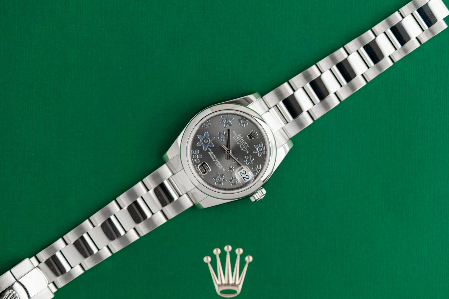Rolex Datejust 31 Silver Floral Dial 178240 Stainless Steel 2014 Model