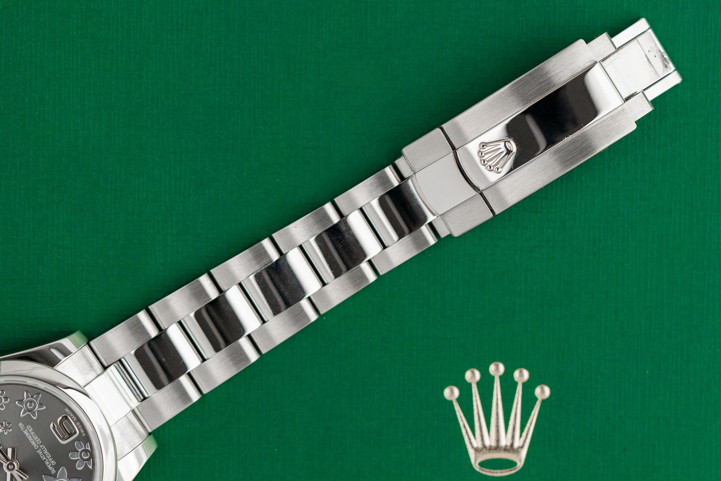 Rolex Datejust 31 Silver Floral Dial 178240 Stainless Steel 2014 Model