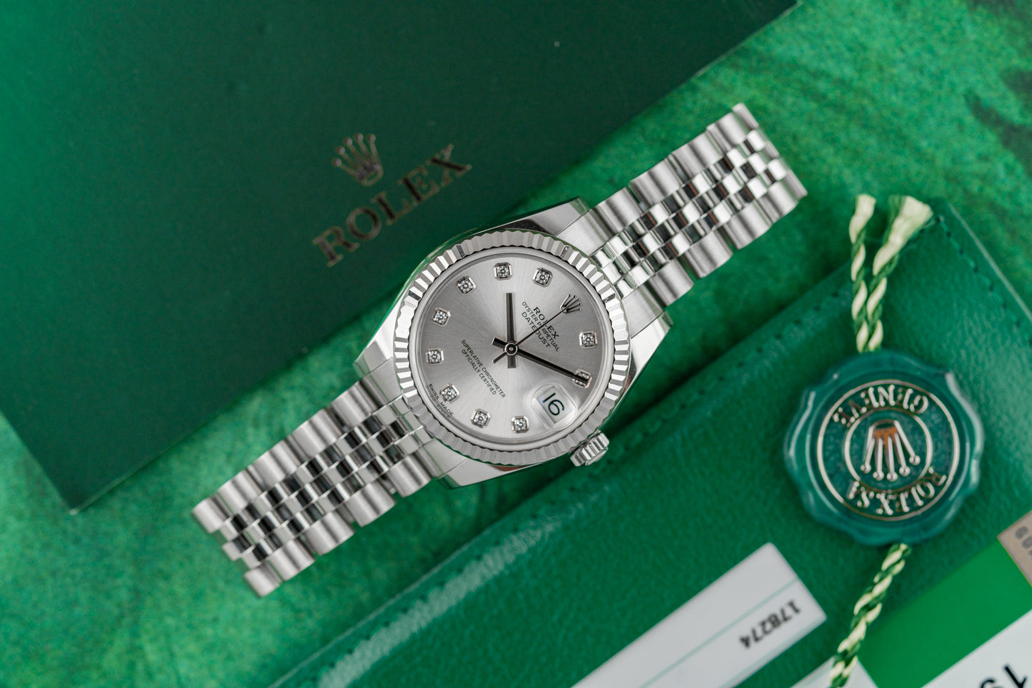 Rolex Datejust 31 Silver Diamond Dial 178274 Stainless Steel 2018 Model