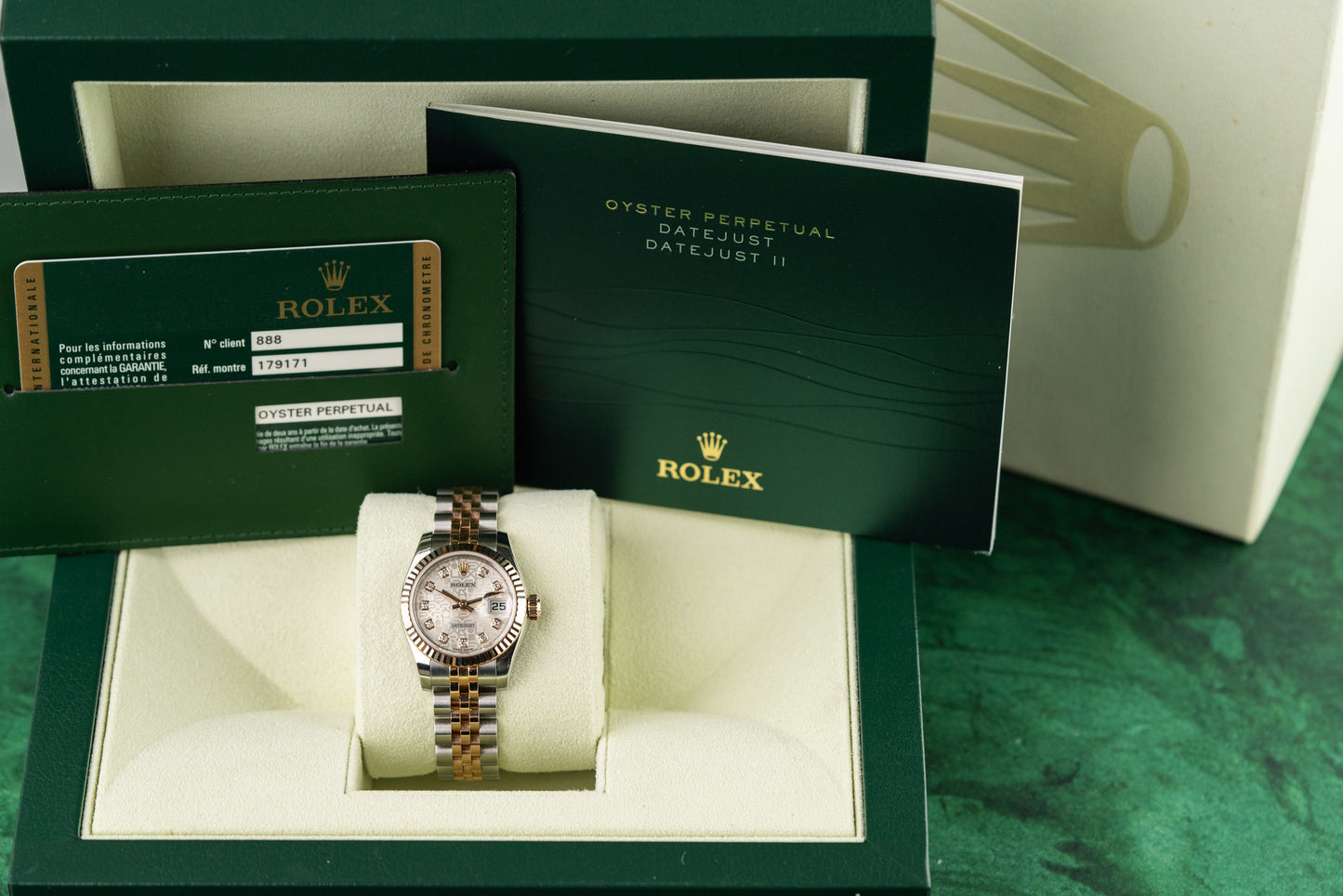 Rolex Lady-Datejust 26 Silver Jubilee Diamond Dial 179171 bracelet - Pre-Owned Sydney